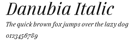 Danubia Italic Preview