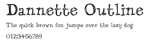 Dannette Outline Preview