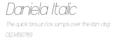 Daniela Italic Preview