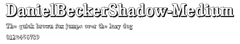 DanielBeckerShadow-Medium Preview