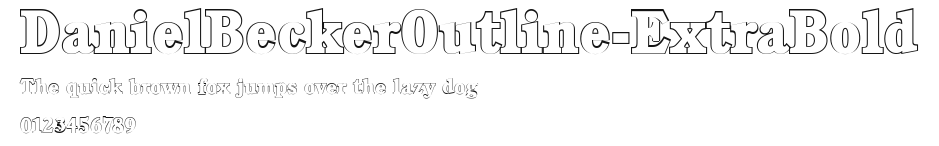 DanielBeckerOutline-ExtraBold Preview