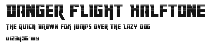 Danger Flight Halftone Preview
