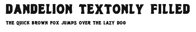 Dandelion TextOnly Filled Preview