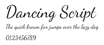 Dancing Script Preview
