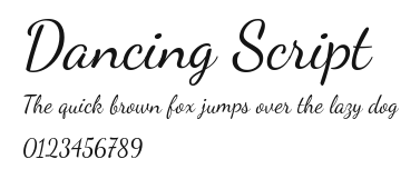 Dancing Script Preview