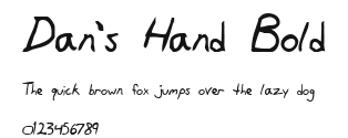 Dan's Hand Bold Preview