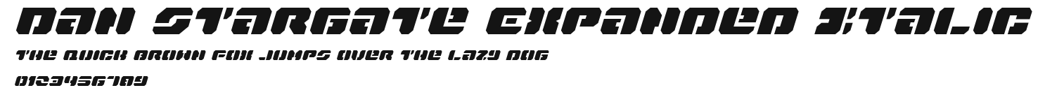 Dan Stargate Expanded Italic Preview