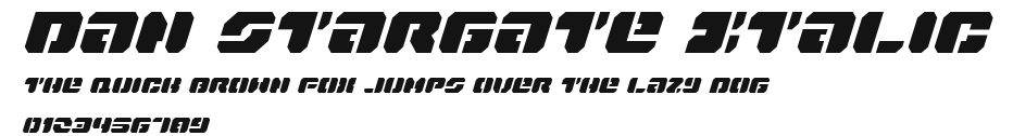 Dan Stargate Italic Preview