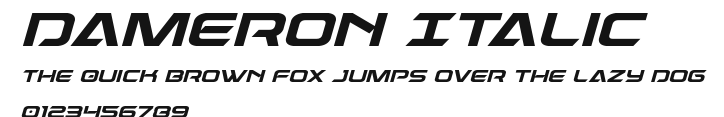 Dameron Italic Preview