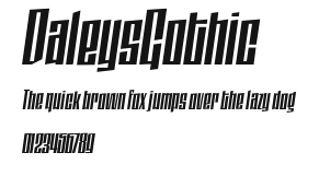 DaleysGothic Preview