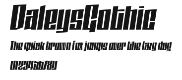 DaleysGothic Preview
