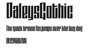 DaleysGothic Preview