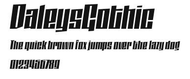 DaleysGothic Preview
