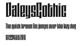 DaleysGothic Preview