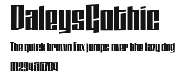 DaleysGothic Preview