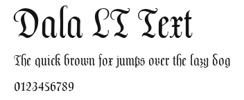 Dala LT Text Preview