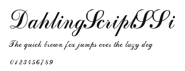 DahlingScriptSSi Preview