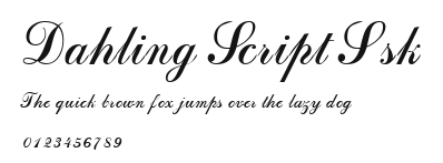 Dahling Script Ssk Preview