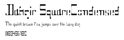 Dahgir SquareCondensed Preview