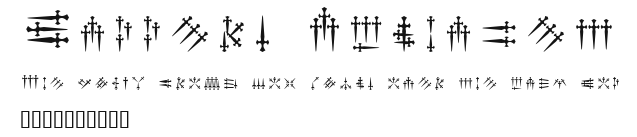 Daggers Alphabet Preview