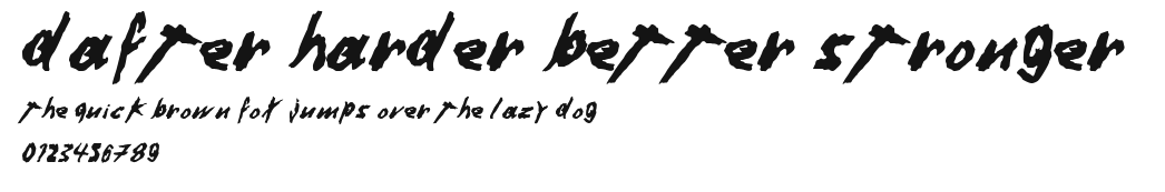 Dafter Harder Better Stronger © Preview
