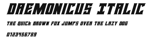 Daemonicus Italic Preview