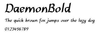 DaemonBold Preview