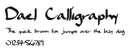 Dael Calligraphy Preview