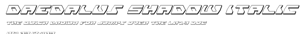 Daedalus Shadow Italic Preview