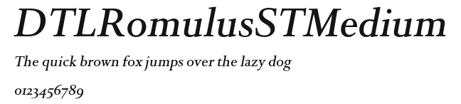 DTLRomulusSTMedium Preview