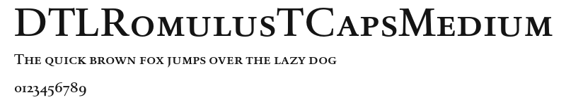 DTLRomulusTCapsMedium Preview