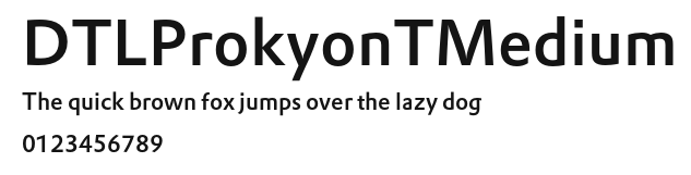 DTLProkyonTMedium Preview