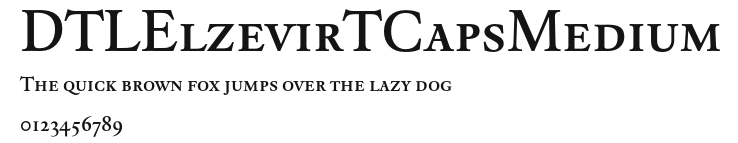 DTLElzevirTCapsMedium Preview