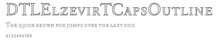 DTLElzevirTCapsOutline Preview