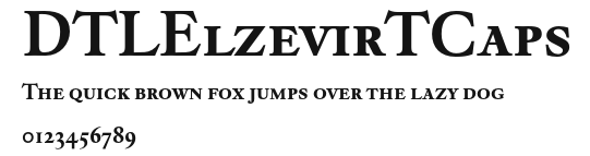 DTLElzevirTCaps Preview