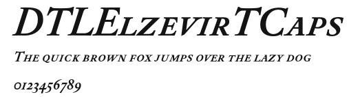 DTLElzevirTCaps Preview