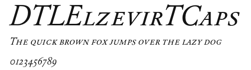 DTLElzevirTCaps Preview
