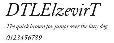 DTLElzevirT Preview