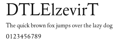 DTLElzevirT Preview