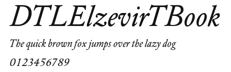 DTLElzevirTBook Preview