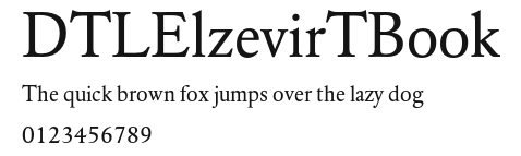 DTLElzevirTBook Preview