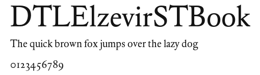 DTLElzevirSTBook Preview