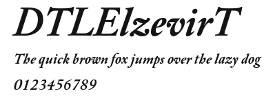 DTLElzevirT Preview