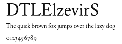 DTLElzevirS Preview