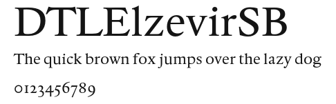 DTLElzevirSB Preview