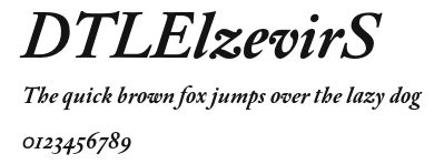 DTLElzevirS Preview