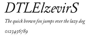 DTLElzevirS Preview