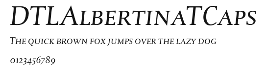 DTLAlbertinaTCaps.otf