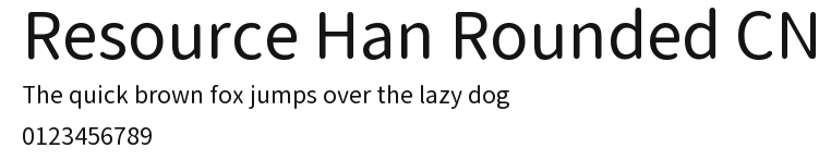 Resource Han Rounded CN Preview