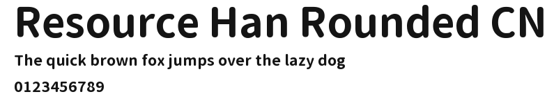 Resource Han Rounded CN Preview